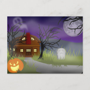 The Halloween Fog - Holiday Postcard