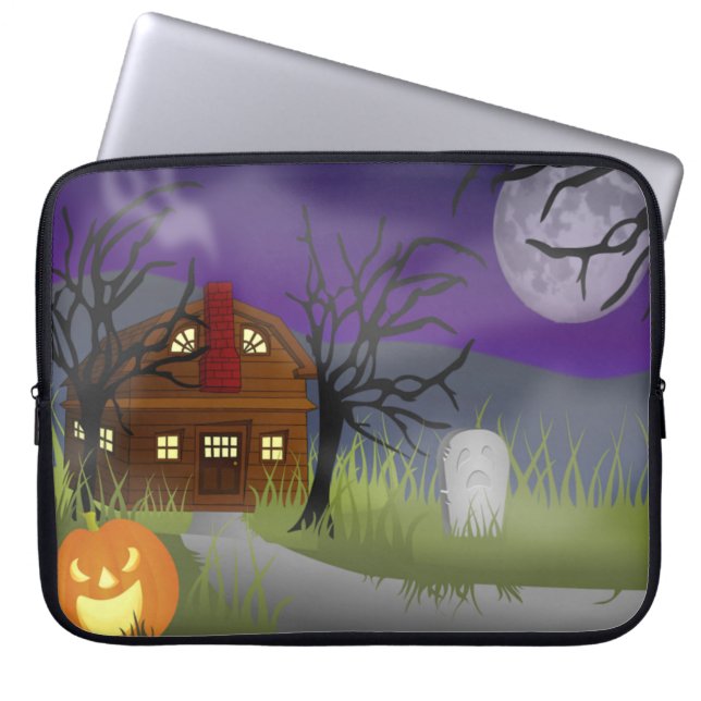 The Halloween Fog- Laptop Sleeve (Front)