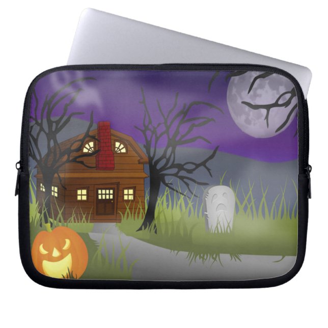 The Halloween Fog- Laptop Sleeve (Front)