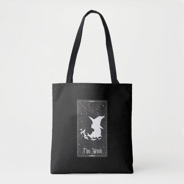 The Halloween Witch Tarot Tote Bag (Front)