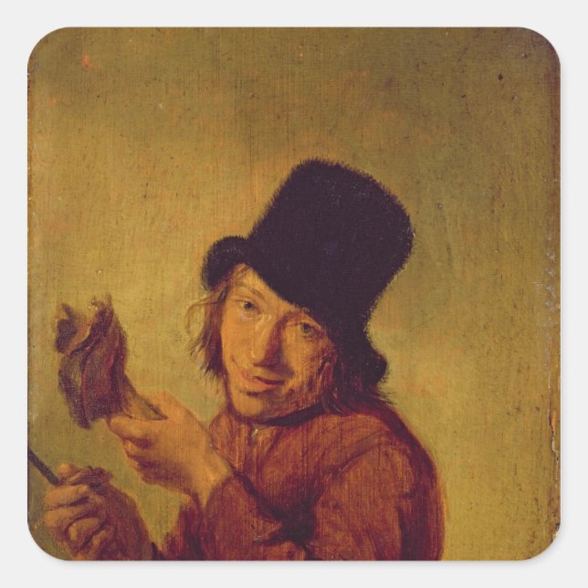 The Ham Eater Square Sticker (Front)