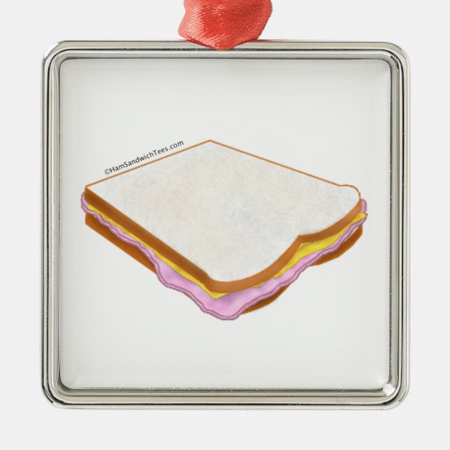The Ham Sandwich Metal Tree Decoration (Front)