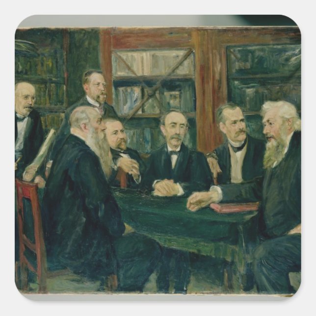 The Hamburg Convention of Professors, 1906 Square Sticker (Front)