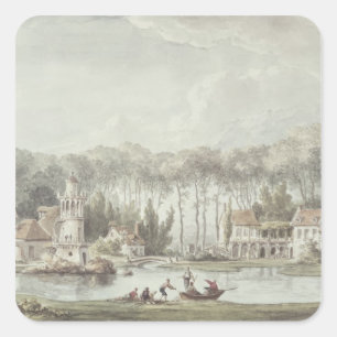 The Hameau, Petit Trianon, 1786 Square Sticker