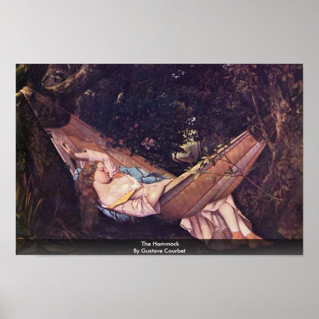 The Hammock By Gustave Courbet Poster (Front)