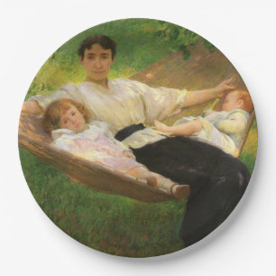 The Hammock (by Joseph DeCamp) Paper Plate