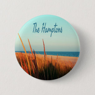 The Hamptons Beach Long Island NewYork 6 Cm Round Badge