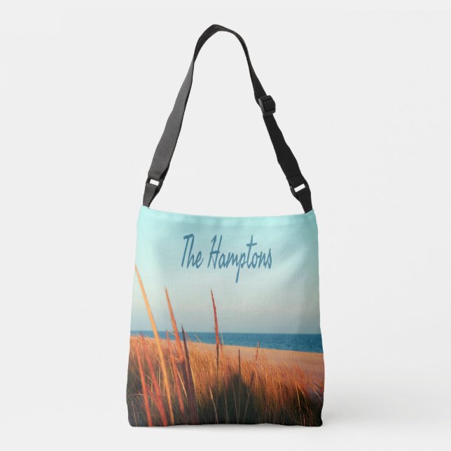 The Hamptons Beach Long Island NewYork Crossbody Bag (Back)