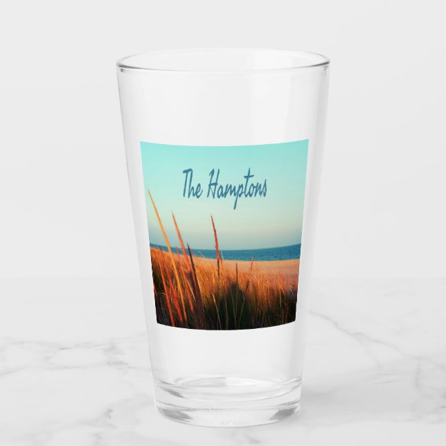 The Hamptons Beach Long Island NewYork Glass (Front)