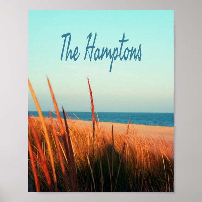 The Hamptons Beach Long Island NewYork Poster (Front)