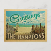 The Hamptons Beach Vintage Travel