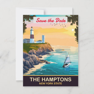 The Hamptons New York Coastal Wedding Invitation