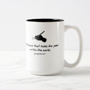 The Hand That Holds The Pen Mug