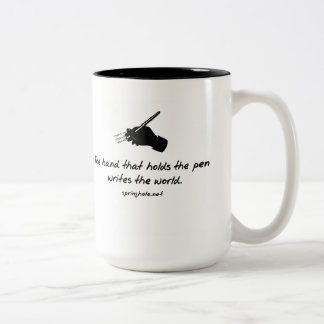 The Hand That Holds The Pen Mug