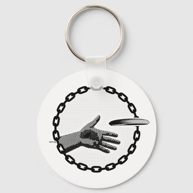 The Hand That Putts Key Ring (Front)