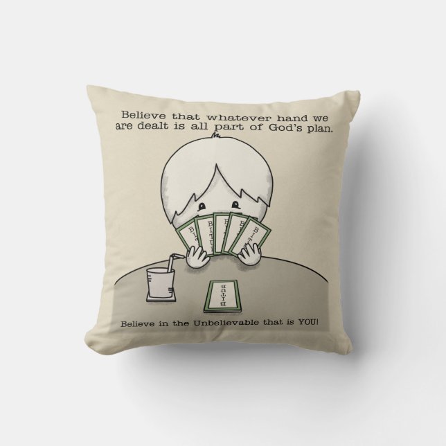 The Hand We're Dealt Cushion (Front)