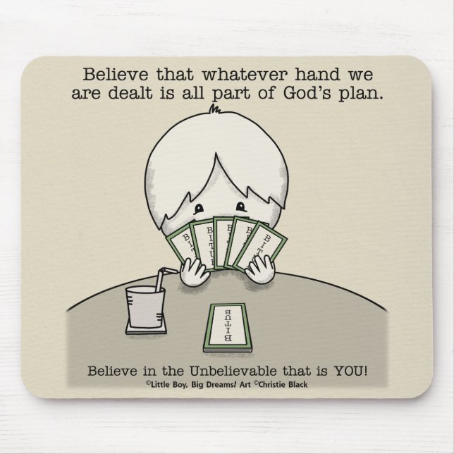 The Hand We're Dealt Mouse Mat (Front)