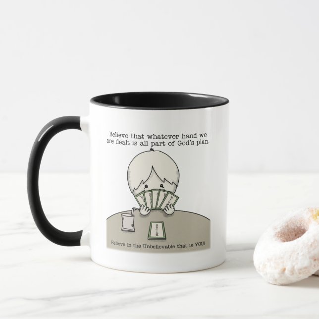 The Hand We're Dealt Mug (With Donut)