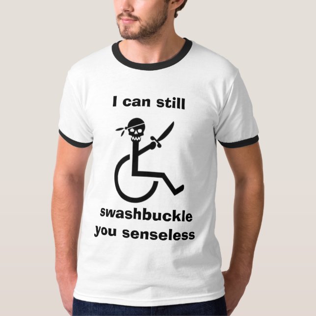 The Handicapped Pirate T-Shirt (Front)
