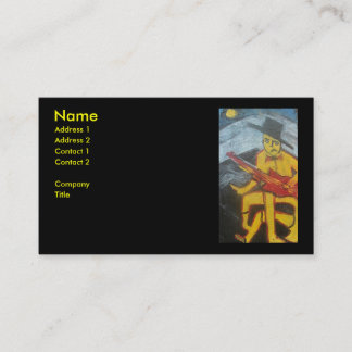 THE HANDLESS GUITARIST BUSINESS CARD