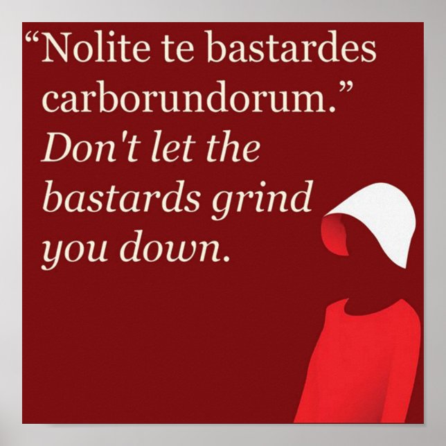 The Handmaids Tale Quotes Poster (Front)