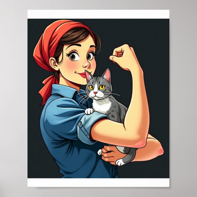 The handsome cat owner poster (Front)