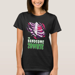 The Handsome Zombie Funny Halloween Family Zombie  T-Shirt
