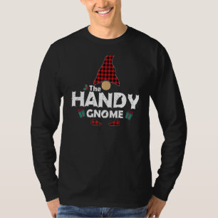 The Handy Gnome Buffalo Plaid Matching Family Chri T-Shirt