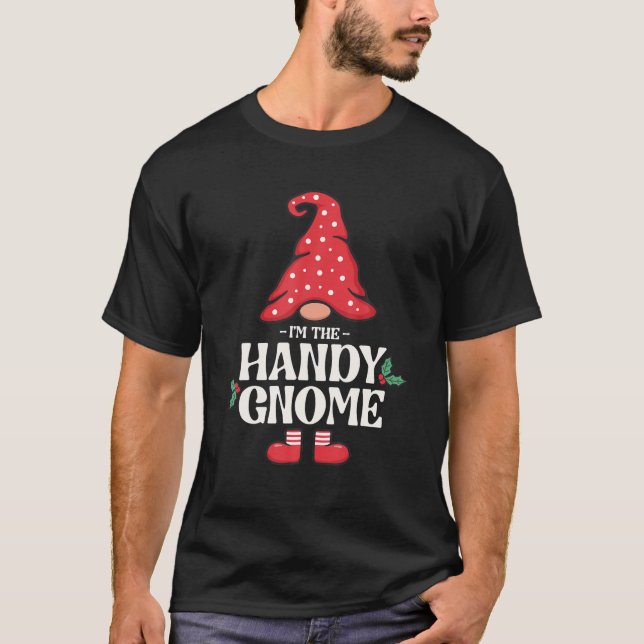 The Handy Gnome Funny Family Matching Group T-Shirt (Front)