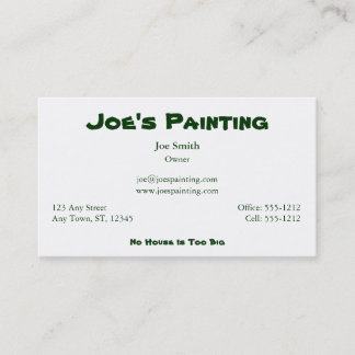 The Handyman Business Card