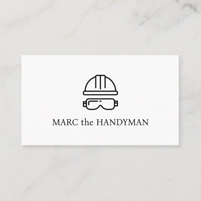 The Handyman business card (Front)
