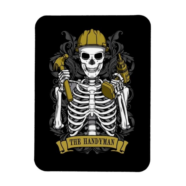 The Handyman Tarot Card Magnet (Vertical)