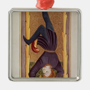 The Hanged Man, tarot card, French Metal Tree Decoration