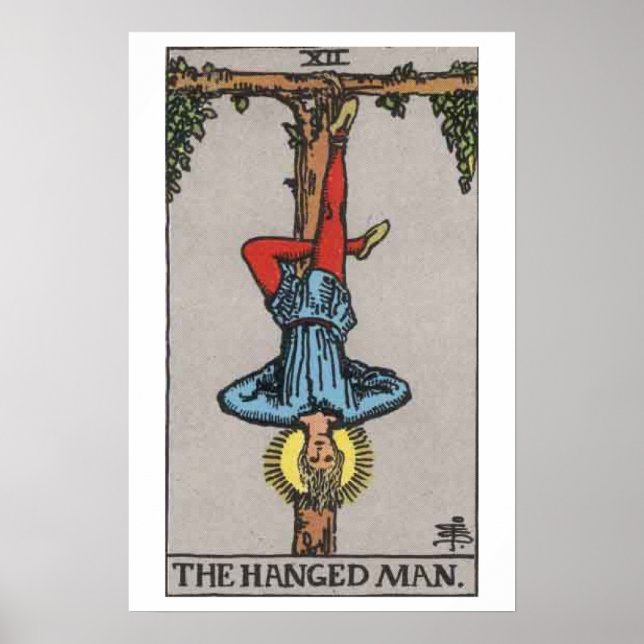The Hanged Man Tarot Card Poster (Front)