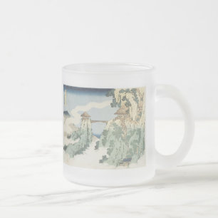 The Hanging Cloud Bridge, Hokusai, 1834 Mug