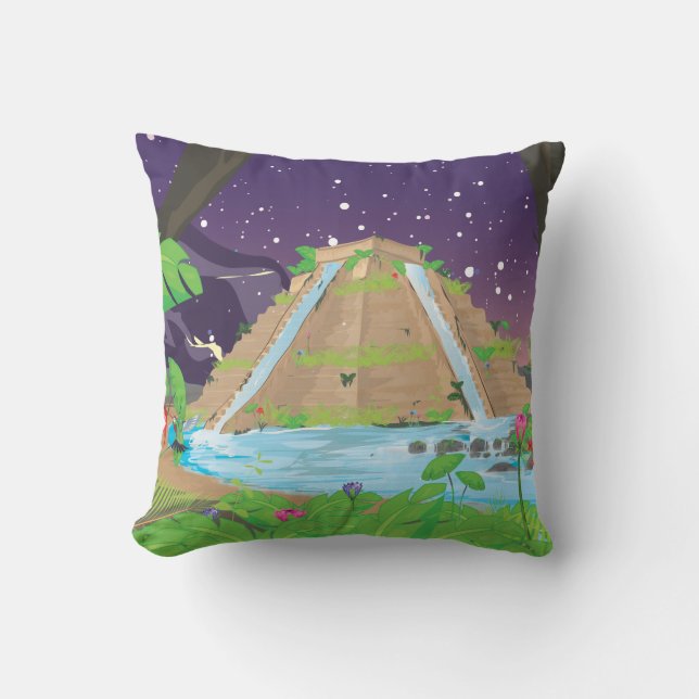 The Hanging Gardens of Babylon Cushion (Front)