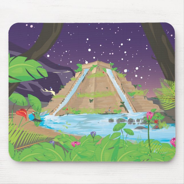 The Hanging Gardens of Babylon Mouse Mat (Front)