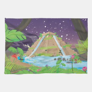 The Hanging Gardens of Babylon Tea Towel