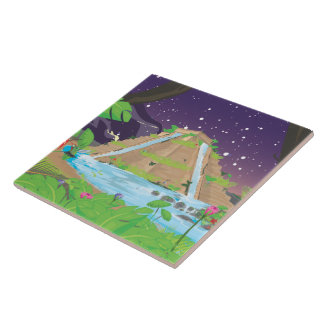 The Hanging Gardens of Babylon Tile