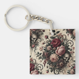 The Hanging Gardens of the Arcane – Gothic Floral  Key Ring