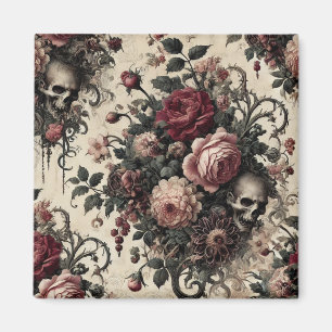 The Hanging Gardens of the Arcane – Gothic Floral Magnet
