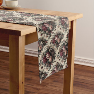 The Hanging Gardens of the Arcane – Gothic Floral Short Table Runner