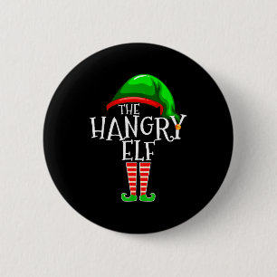 The Hangry Elf Family Matching Group Christmas Fun 6 Cm Round Badge