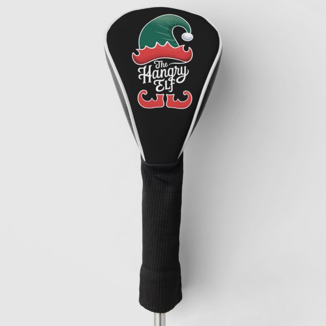 The Hangry Elf Family Matching Group Christmas  Golf Head Cover (Front)