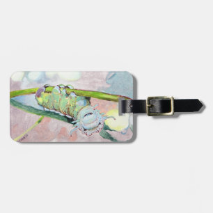 The Happiest Caterpillar On The Leaf Luggage Tag