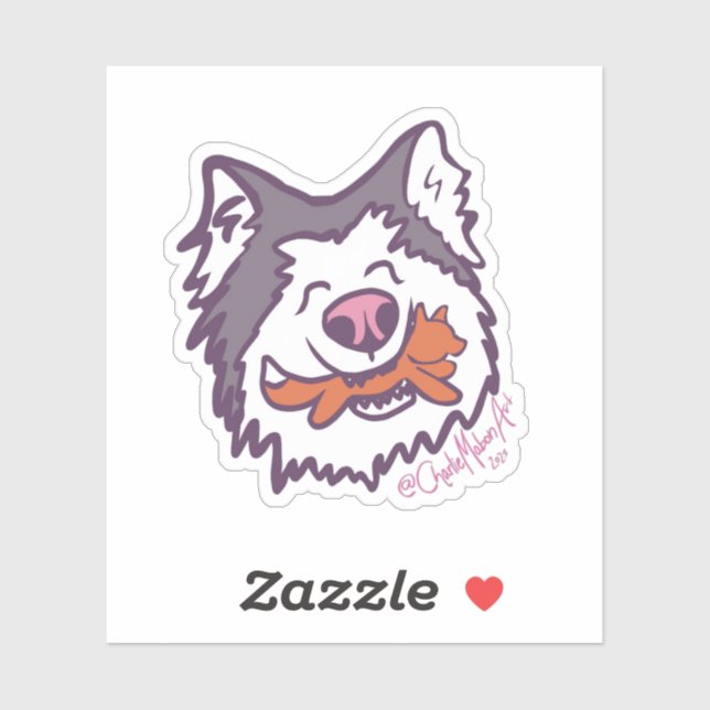 The happiest hoosker sticker  (Sheet)