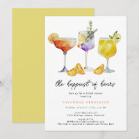 The Happiest Of Hours Fun Cocktail Bridal Shower