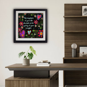 The Happiness of Your Life Quote Inspirivity Photo Print