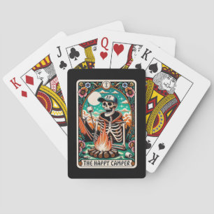 The Happy Camper Skeleton Tarot Poker Deck