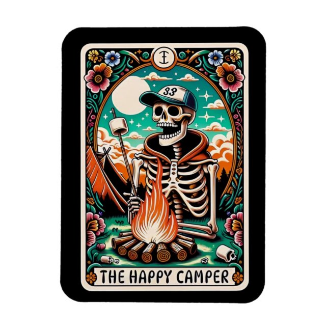 The Happy Camper Tarot Card Magnet (Vertical)